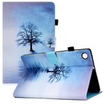 For Lenovo Tab M10 Plus (3rd Gen) / Xiaoxin Pad 2022 10.6 inch PU Leather Smart Auto Wake / Sleep Cover A3 Pattern Printing Stand Card Slots Protective Tablet Case with Pencil Holder