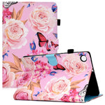 For Lenovo Tab M10 Plus (3rd Gen) / Xiaoxin Pad 2022 10.6 inch PU Leather Smart Auto Wake / Sleep Cover A3 Pattern Printing Stand Card Slots Protective Tablet Case with Pencil Holder