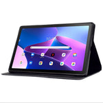 Surfplatta i PU-läder för Lenovo Tab M10 (Gen 3) TB-328FU / TB-328XU, mönstertryckt korthållare, stötsäkert fodral med justerbart stativ