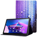 Surfplatta i PU-läder för Lenovo Tab M10 (Gen 3) TB-328FU / TB-328XU, mönstertryckt korthållare, stötsäkert fodral med justerbart stativ