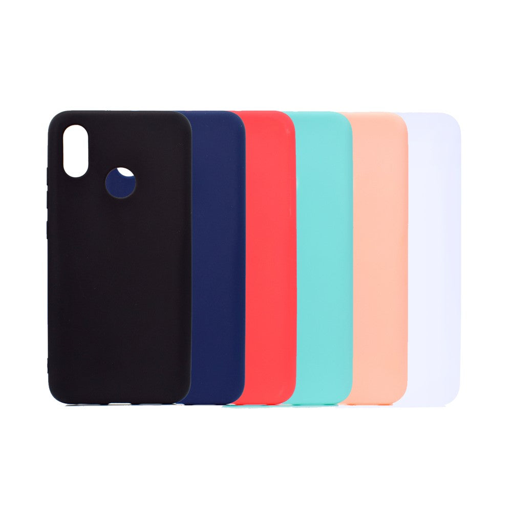 For Xiaomi Redmi S2 / Redmi Y2 Solid Color Frosted Flexible TPU Cellphone Back Case Cover
