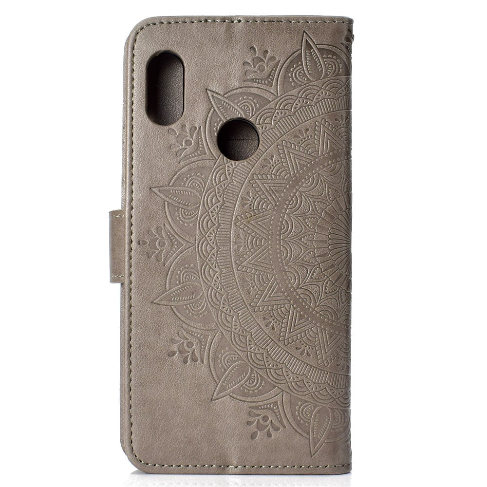 Imprinted Mandala Pattern PU Leather Protection Mobile Phone Case for Xiaomi Redmi Note 5 Pro (Dual Camera) / Redmi Note 5 (China)