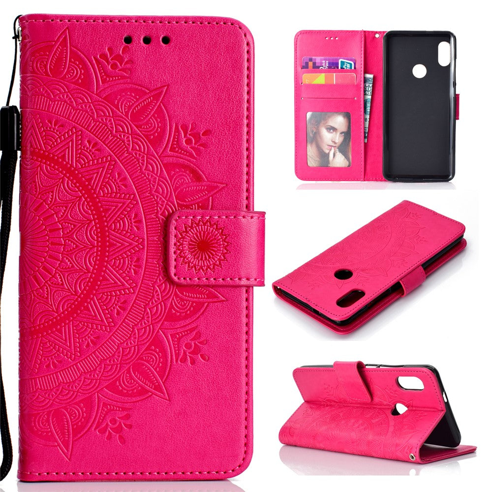 Imprinted Mandala Pattern PU Leather Protection Mobile Phone Case for Xiaomi Redmi Note 5 Pro (Dual Camera) / Redmi Note 5 (China)
