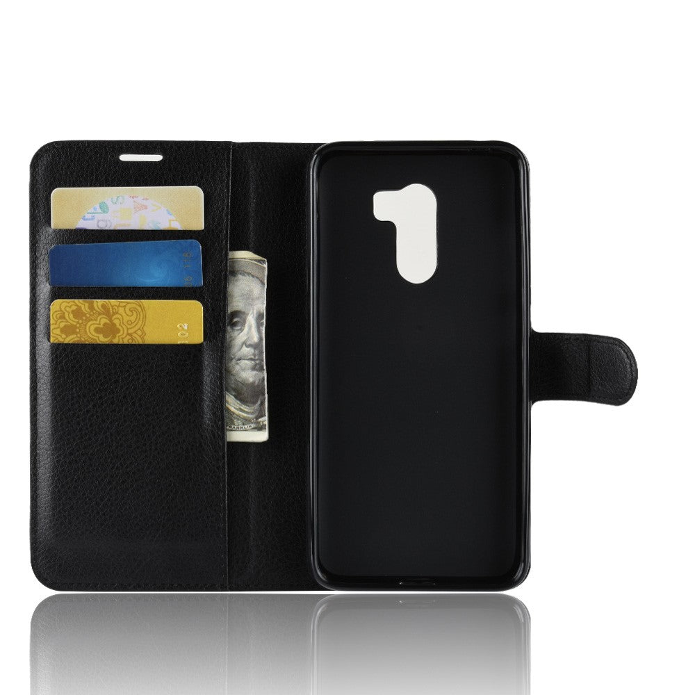 For Xiaomi Pocophone F1 / Poco F1 (India) Shell Litchi Grain Leather Case (Stand and Wallet)