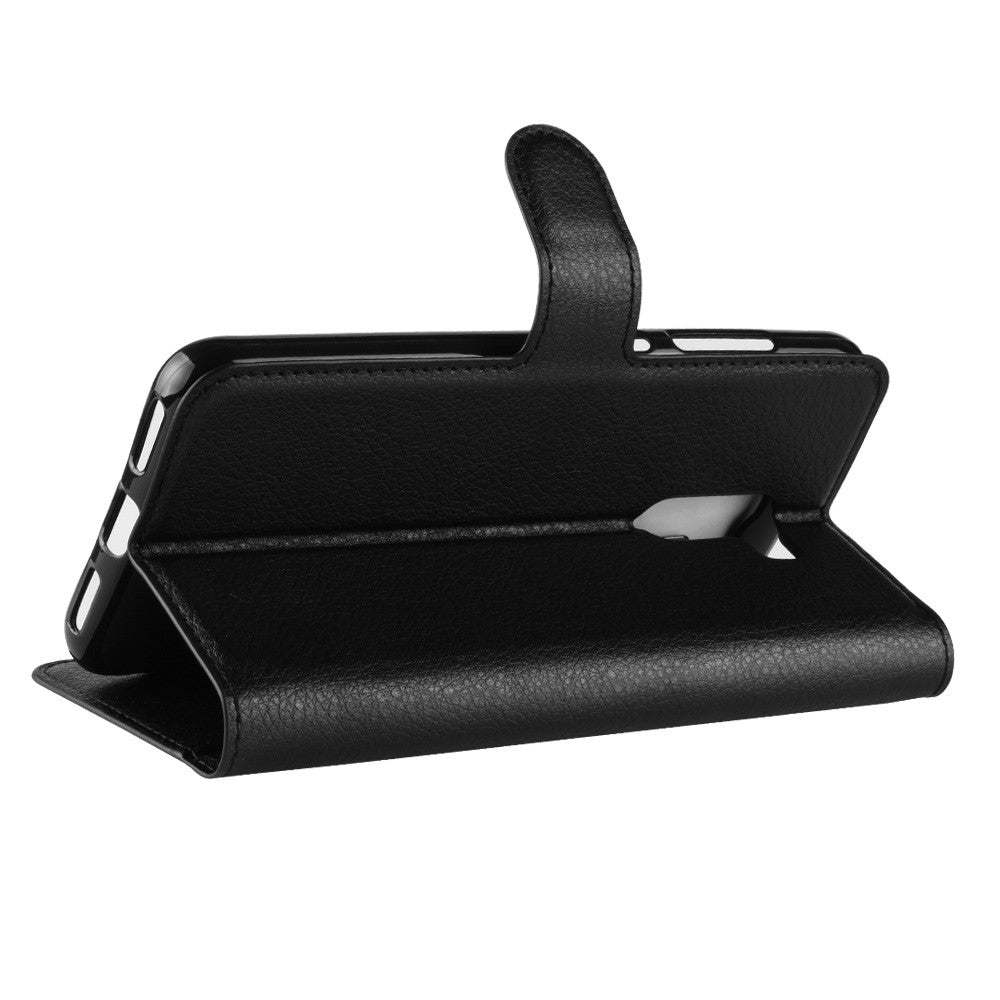 For Xiaomi Pocophone F1 / Poco F1 (India) Shell Litchi Grain Leather Case (Stand and Wallet)