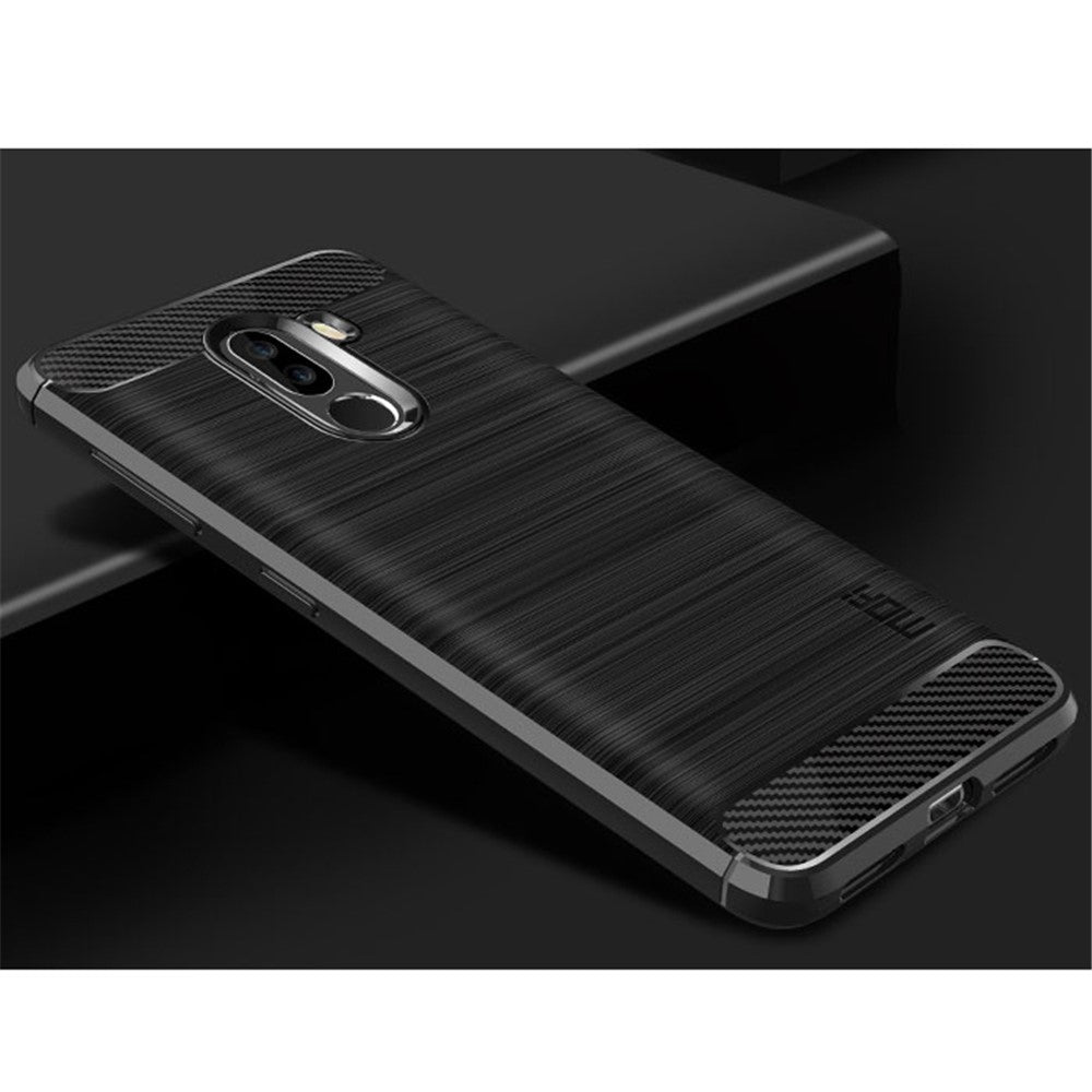 MOFI Carbon Fiber Texture Brushed TPU Protection Case for Xiaomi Pocophone F1 / Poco F1 (India)