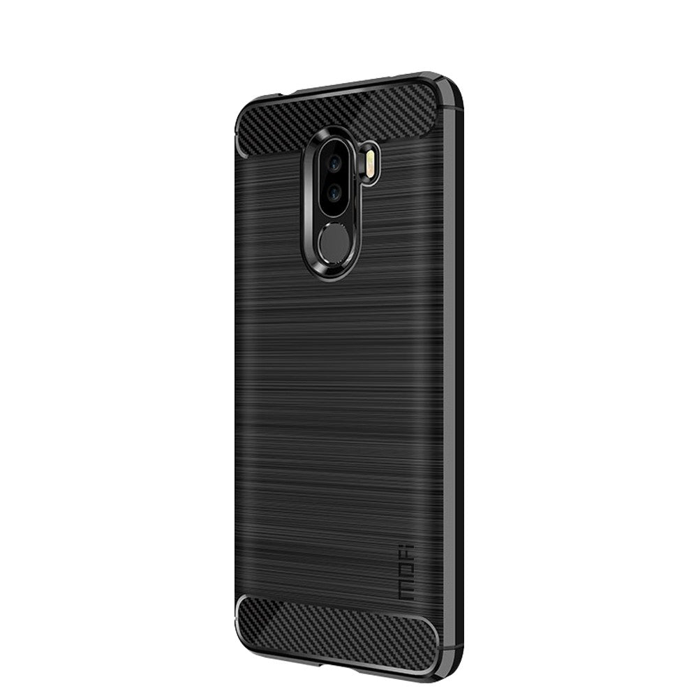 MOFI Carbon Fiber Texture Brushed TPU Protection Case for Xiaomi Pocophone F1 / Poco F1 (India)