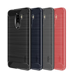 MOFI Carbon Fiber Texture Brushed TPU Protection Case for Xiaomi Pocophone F1 / Poco F1 (India)