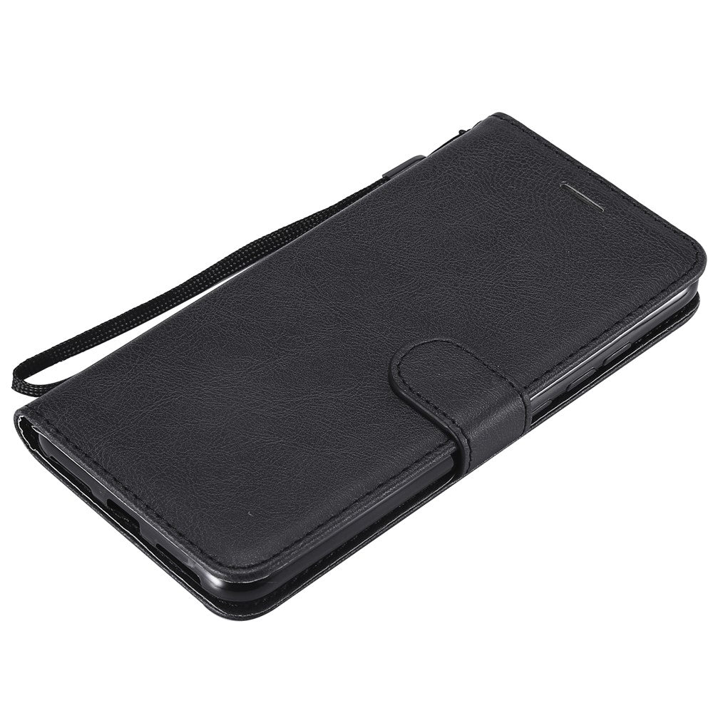 For Xiaomi Redmi Note 6 Pro Case Solid Color Leather Mobile Cover Wallet Stand with Strap