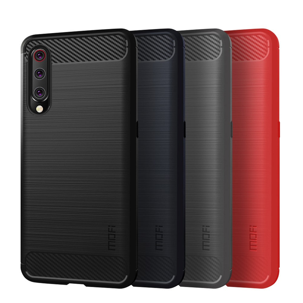 MOFI Carbon Fiber Texture Brushed TPU Phone Case for Xiaomi Mi 9