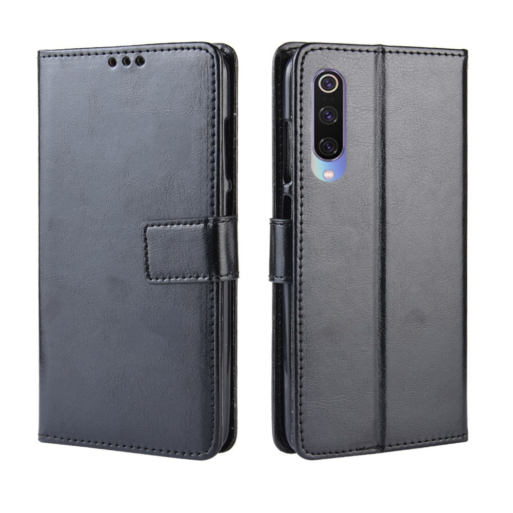 Crazy Horse Wallet Leather Protection Case for Xiaomi Mi 9