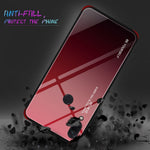 Scratch Resistant Gradient Glass TPU + PC Phone Case for Xiaomi Redmi Note 7S / Note 7