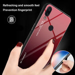 Scratch Resistant Gradient Glass TPU + PC Phone Case for Xiaomi Redmi Note 7S / Note 7