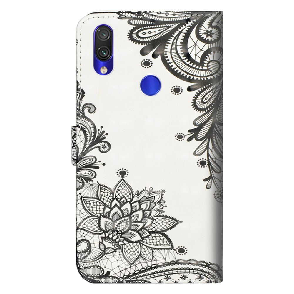 Light Spot Decor Patterned Leather Wallet Case for Xiaomi Redmi Note 7S / Note 7 / Note 7 Pro (India)
