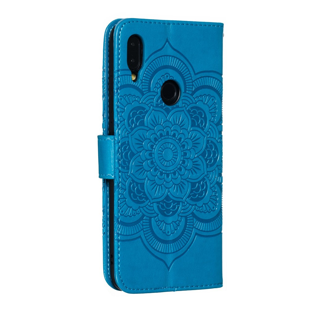 For Xiaomi Redmi Note 7S / Note 7/Note 7 Pro (India) Imprint Mandala Flower Leather Wallet Cover Phone Case