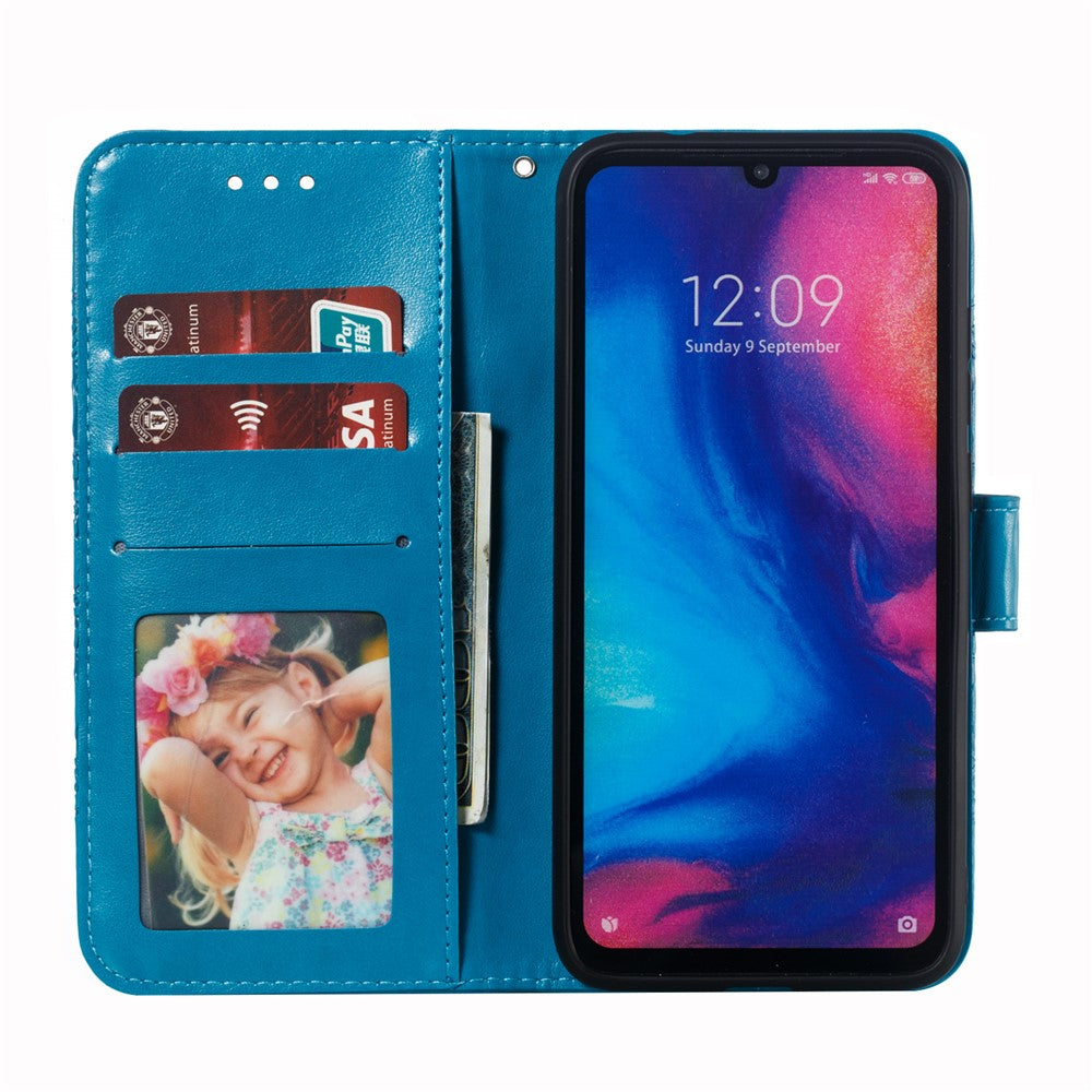 For Xiaomi Redmi Note 7S / Note 7/Note 7 Pro (India) Imprint Mandala Flower Leather Wallet Cover Phone Case