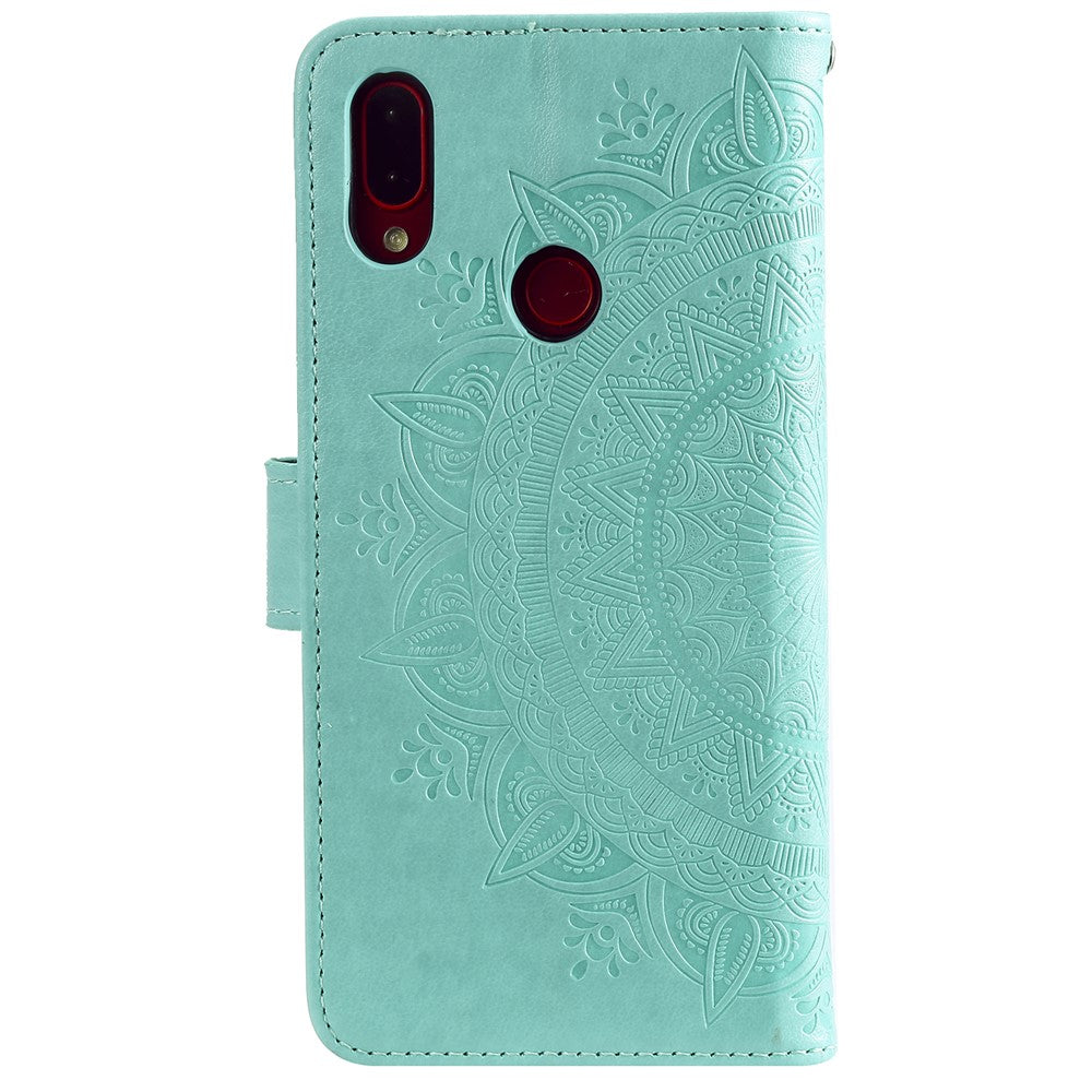 Imprint Mandala Pattern Wallet Stand Leather Flip Case for Xiaomi Redmi Note 7S / Note 7 / Note 7 Pro (India)