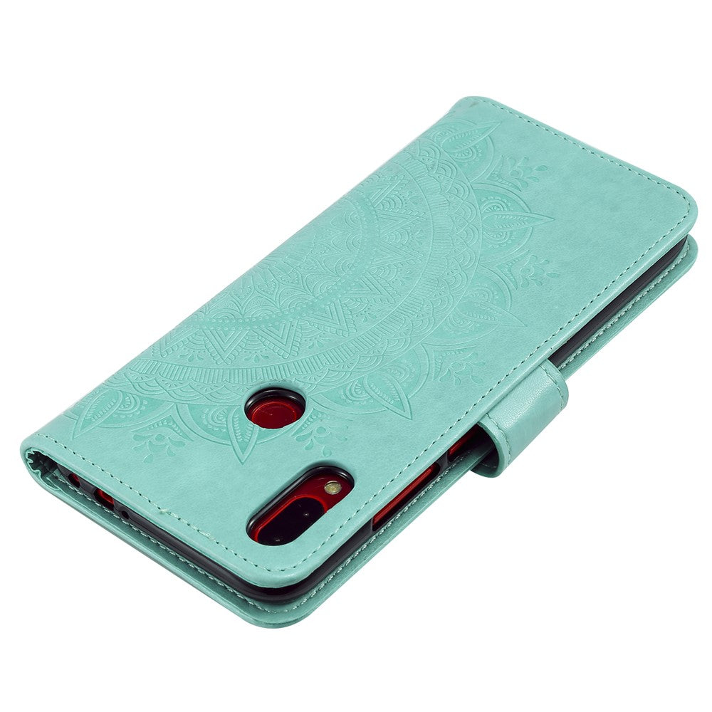 Imprint Mandala Pattern Wallet Stand Leather Flip Case for Xiaomi Redmi Note 7S / Note 7 / Note 7 Pro (India)