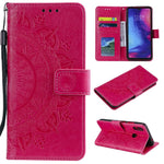 Imprint Mandala Pattern Wallet Stand Leather Flip Case for Xiaomi Redmi Note 7S / Note 7 / Note 7 Pro (India)