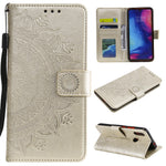 Imprint Mandala Pattern Wallet Stand Leather Flip Case for Xiaomi Redmi Note 7S / Note 7 / Note 7 Pro (India)