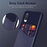 PC + PU + Tyg Hybrid mobil Baksida med Kortplats Xiaomi Mi CC9 / Mi CC9 Meitu Edition / Mi 9 Lite / Mi 9 Lite