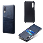 Double Card Slots PU Leather Coated PC Case Xiaomi Mi CC9 / Mi CC9 Meitu Edition /  Mi 9 Lite