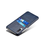 Double Card Slots PU Leather Coated PC Case Xiaomi Mi CC9 / Mi CC9 Meitu Edition /  Mi 9 Lite