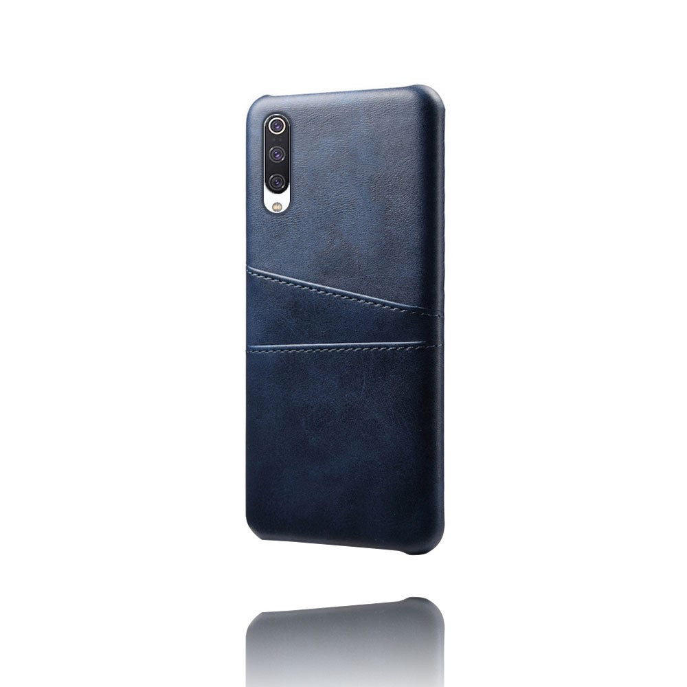 Double Card Slots PU Leather Coated PC Case Xiaomi Mi CC9 / Mi CC9 Meitu Edition /  Mi 9 Lite