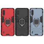 Cool Guard Ring Holder Kickstand Plastic TPU Combo Case for Xiaomi Mi 9 Lite/ Mi CC9/ Mi CC9 Meitu Edition