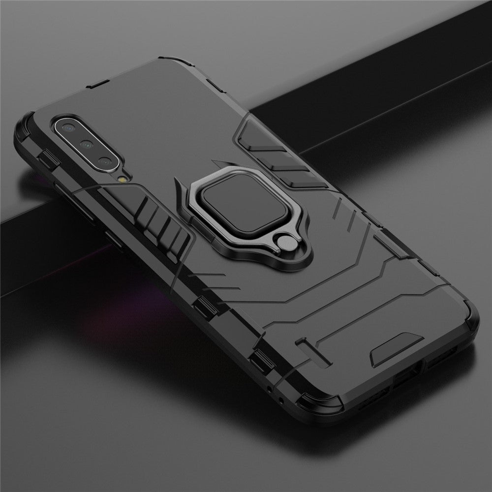 Cool Guard Ring Holder Kickstand Plastic TPU Combo Case for Xiaomi Mi 9 Lite/ Mi CC9/ Mi CC9 Meitu Edition
