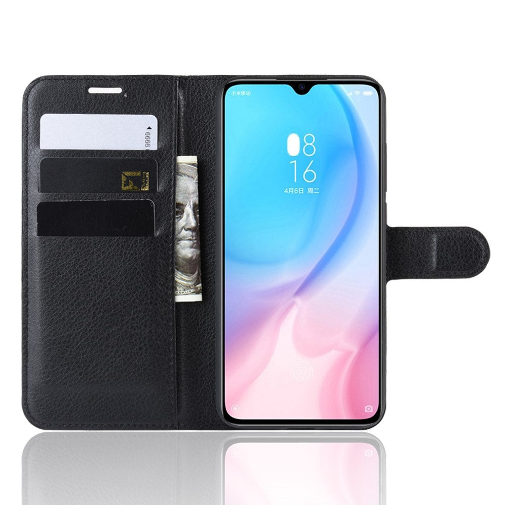 Litchi Skin Leather Wallet Case for Xiaomi Mi CC9 / Mi CC9 Meitu Edition /  Mi 9 Lite