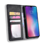 Vintage Style PU Leather Wallet Stand Phone Case for Xiaomi Mi CC9 / Mi CC9 Meitu Edition/ Mi 9 Lite