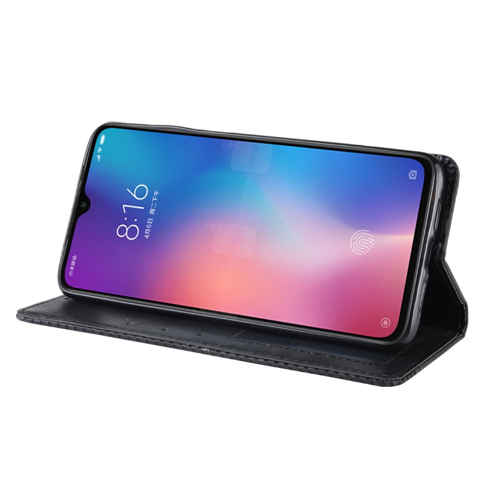 Vintage Style PU Leather Wallet Stand Phone Case for Xiaomi Mi CC9 / Mi CC9 Meitu Edition/ Mi 9 Lite
