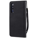 For Xiaomi Mi 9 SE Case Solid Color Leather Mobile Cover Wallet Stand with Strap