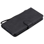 For Xiaomi Mi 9 SE Case Solid Color Leather Mobile Cover Wallet Stand with Strap