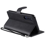 For Xiaomi Mi 9 SE Case Solid Color Leather Mobile Cover Wallet Stand with Strap