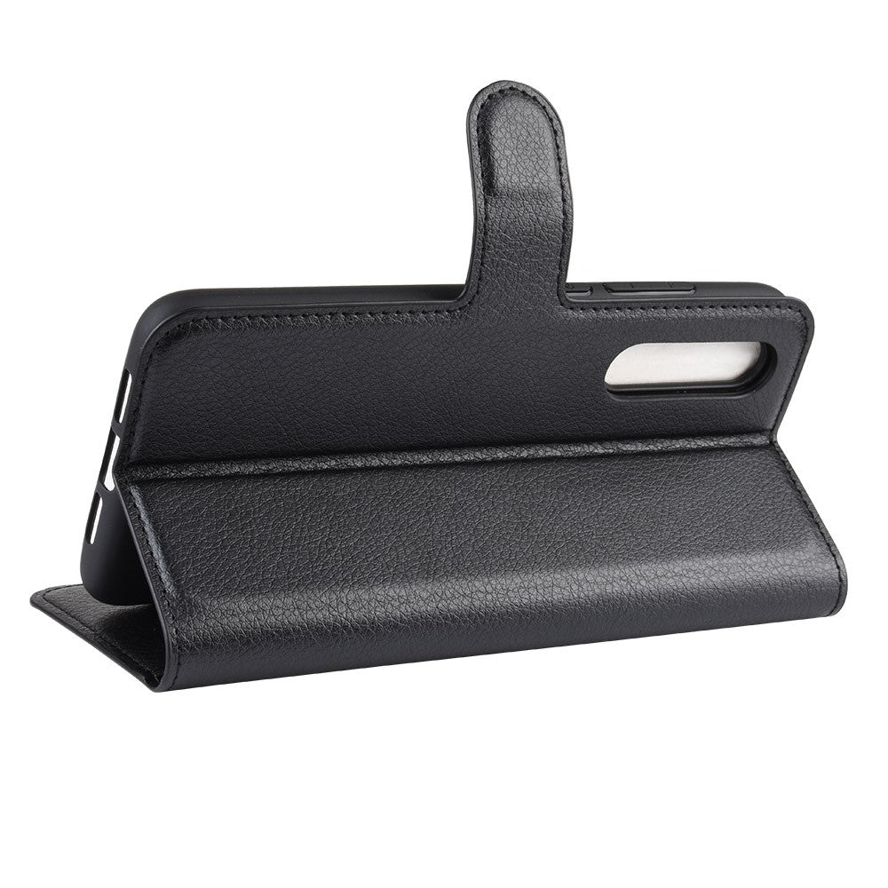 Litchi Skin Leather Wallet Stand Cell Phone Case for Xiaomi Mi CC9e / Mi A3
