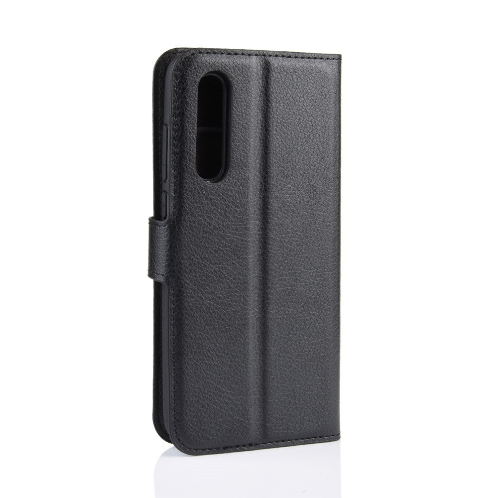Litchi Skin Leather Wallet Stand Cell Phone Case for Xiaomi Mi CC9e / Mi A3