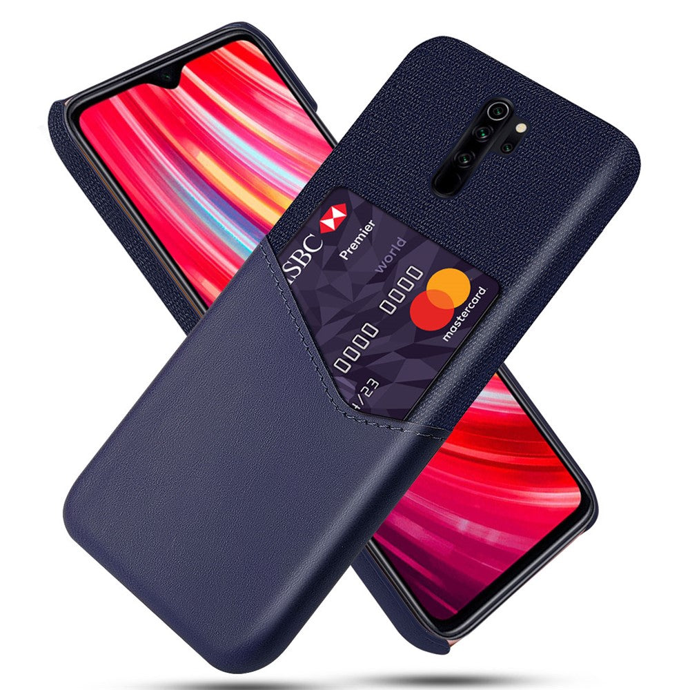 Card Slot PC + PU Leather + Cloth Cell Cover for Xiaomi Redmi Note 8 Pro