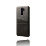 Double Card Slots PU Leather PC Shell Case for Xiaomi Redmi Note 8 Pro