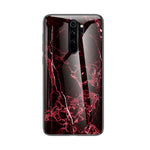 Marble Texture Tempered Glass + PC + TPU Hybrid Case for Xiaomi Redmi Note 8 Pro