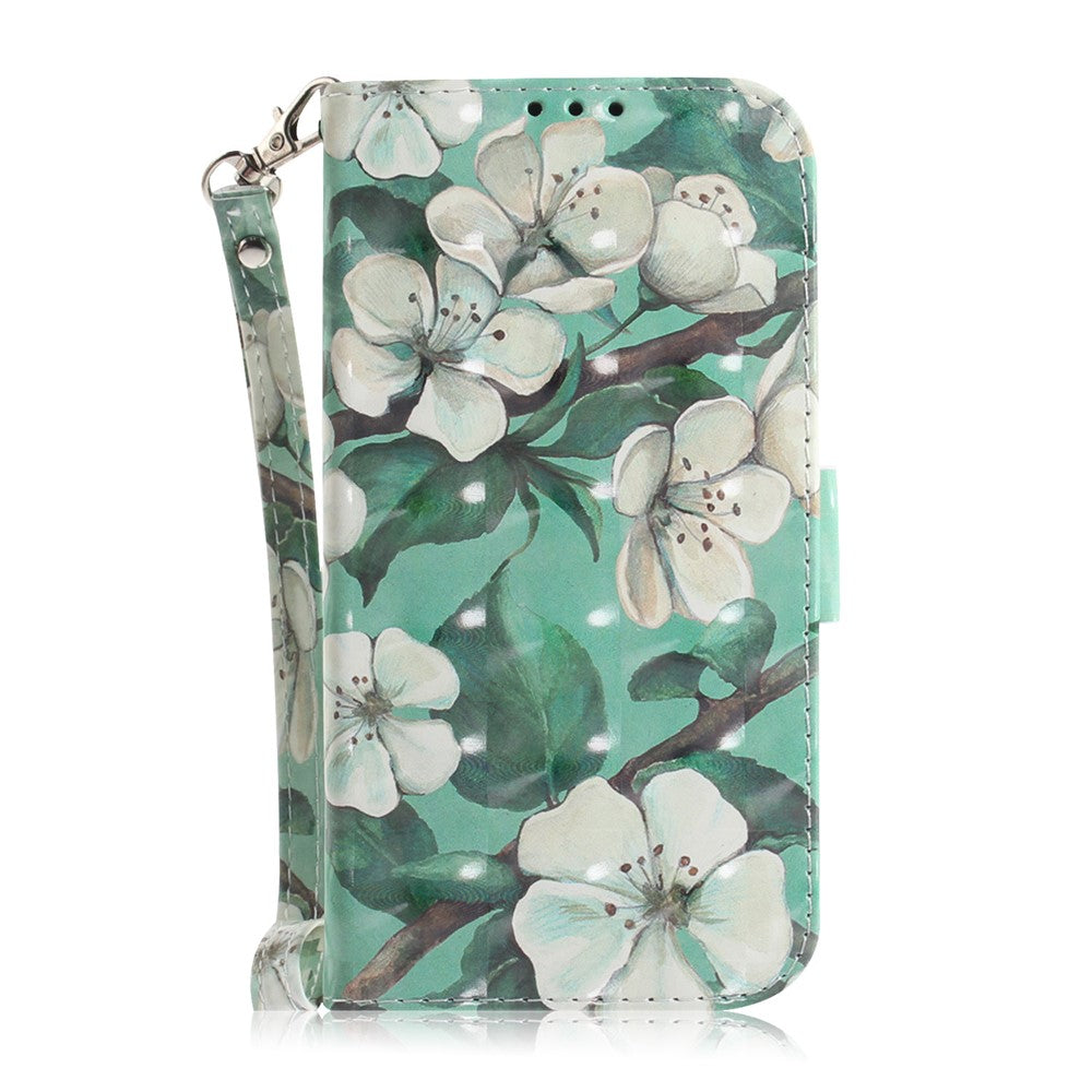 Pattern Printing Leather Wallet Protective Case with Strap for Xiaomi Redmi Note 8 Pro