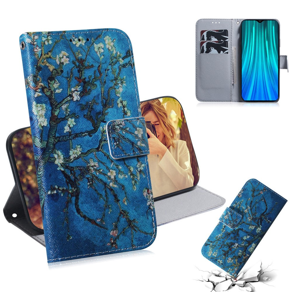 Pattern Printing Leather Wallet Stand Case for Xiaomi Redmi Note 8 Pro