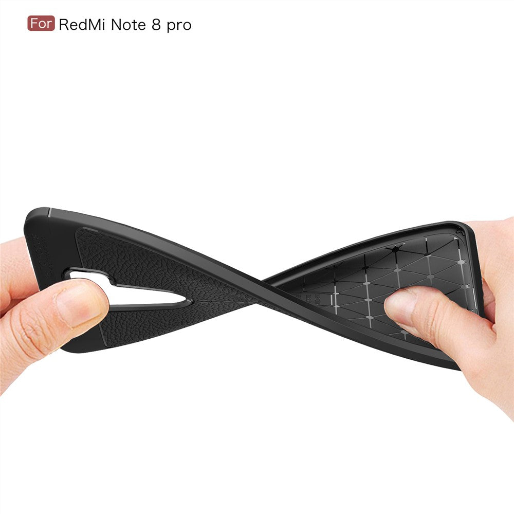 Litchi Texture TPU Case for Xiaomi Redmi Note 8 Pro