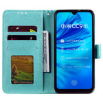 Imprint Sakura Cat Leather Stand Case with Card Slots for Xiaomi Mi CC9e / Mi A3