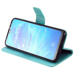 Imprint Sakura Cat Leather Stand Case with Card Slots for Xiaomi Mi CC9e / Mi A3