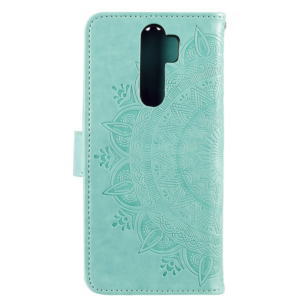 Imprint Flower Leather Wallet Phone Casing for Xiaomi Redmi Note 8 Pro