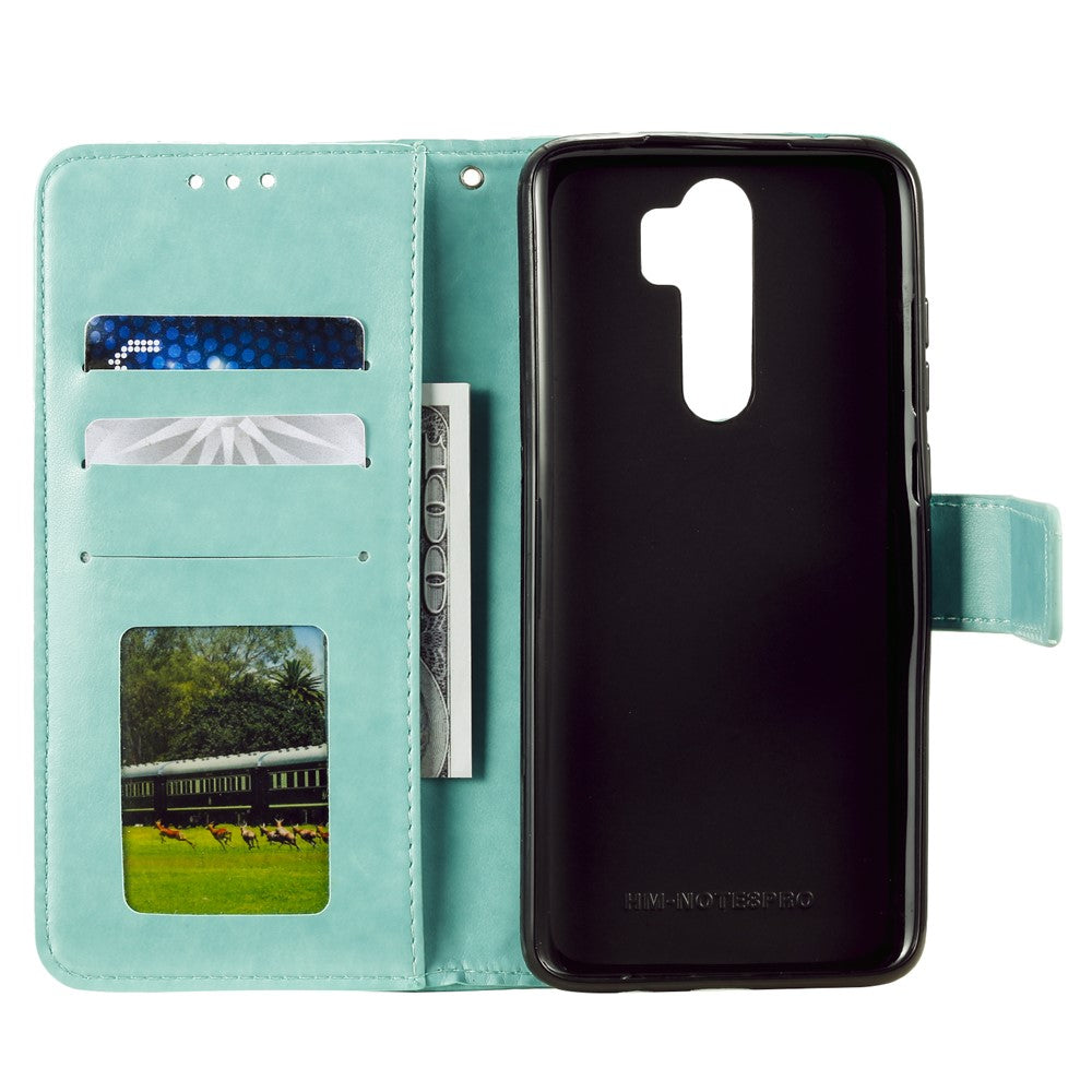 Imprint Flower Leather Wallet Phone Casing for Xiaomi Redmi Note 8 Pro