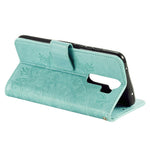 Imprint Flower Leather Wallet Phone Casing for Xiaomi Redmi Note 8 Pro