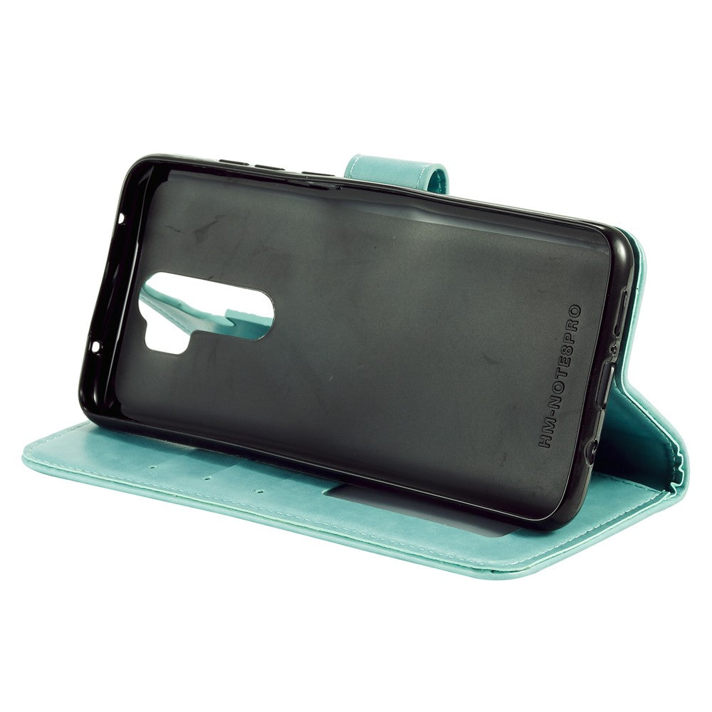 Imprint Flower Leather Wallet Phone Casing for Xiaomi Redmi Note 8 Pro